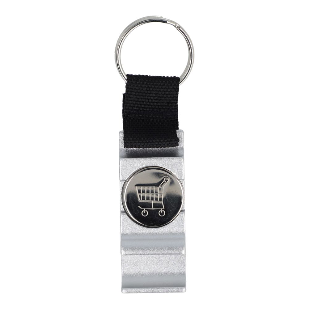 3-in-1 flesopener sleutelhanger - zilver