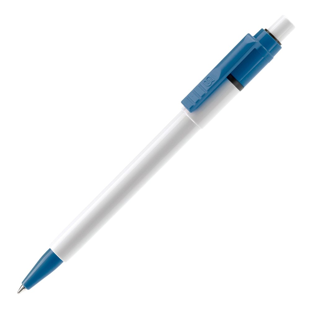 Balpen Baron Colour hardcolour - Wit / Licht Blauw