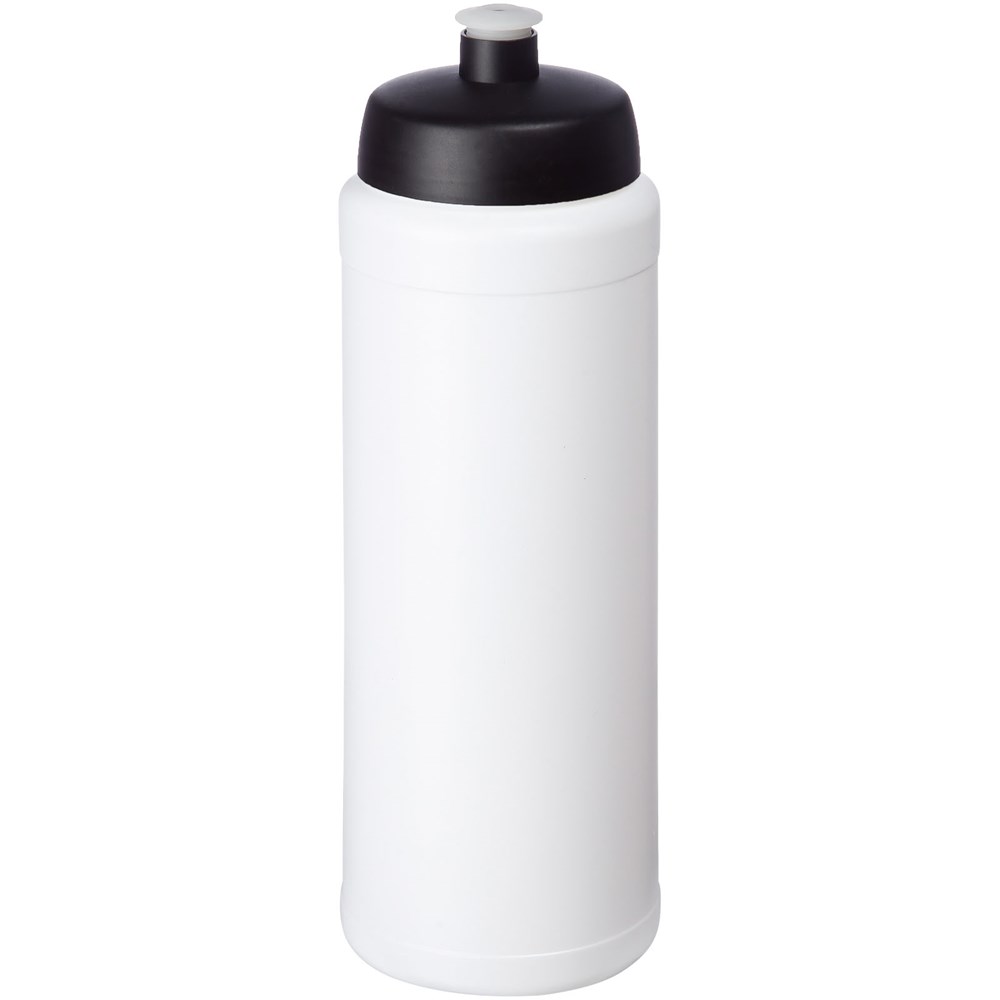 Baseline® Plus grip 750 ml sportfles met sportdeksel - Wit, Zwart