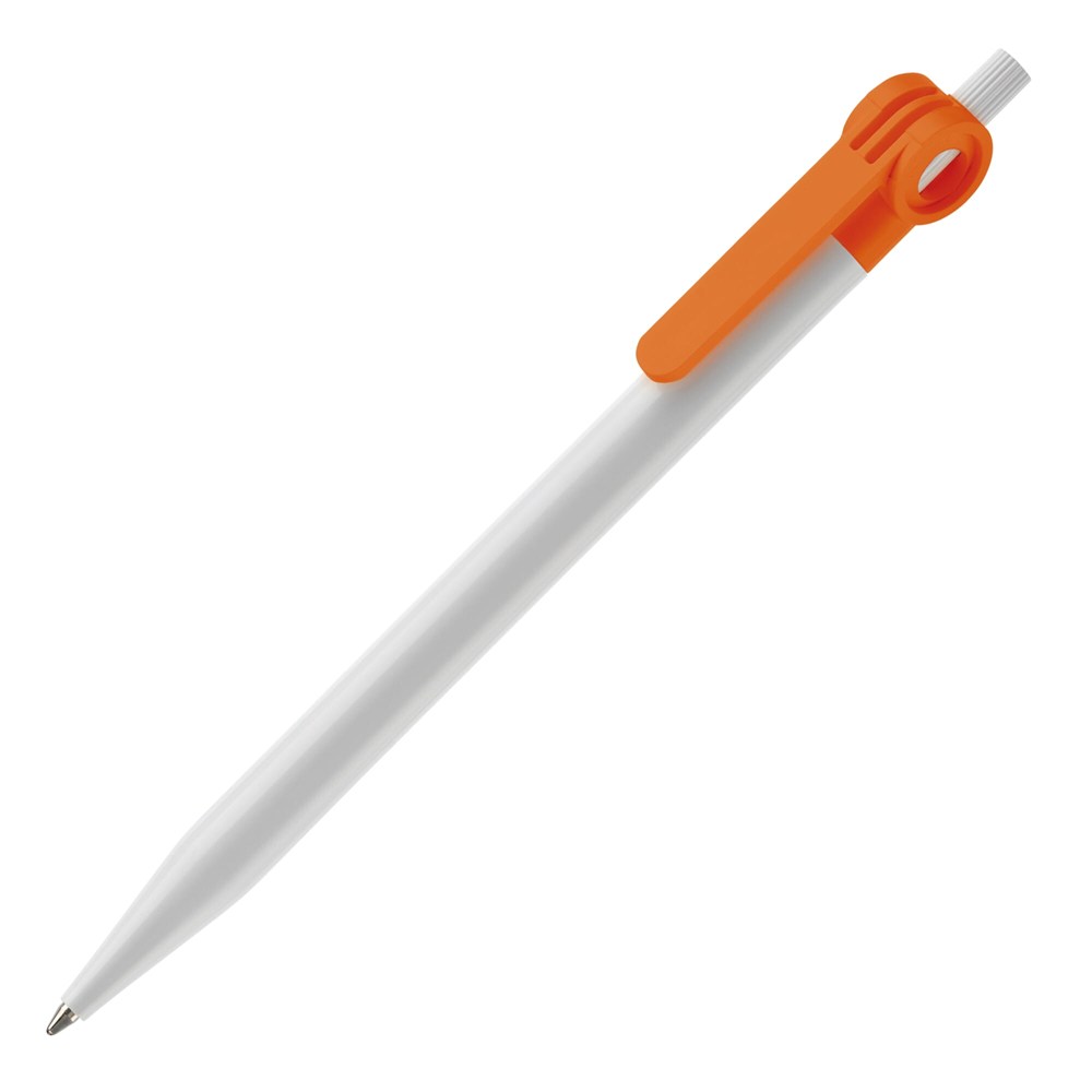 Balpen Futurepoint hardcolour - Wit / Oranje