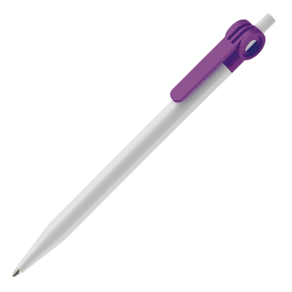 Balpen Futurepoint hardcolour - Wit / Paars