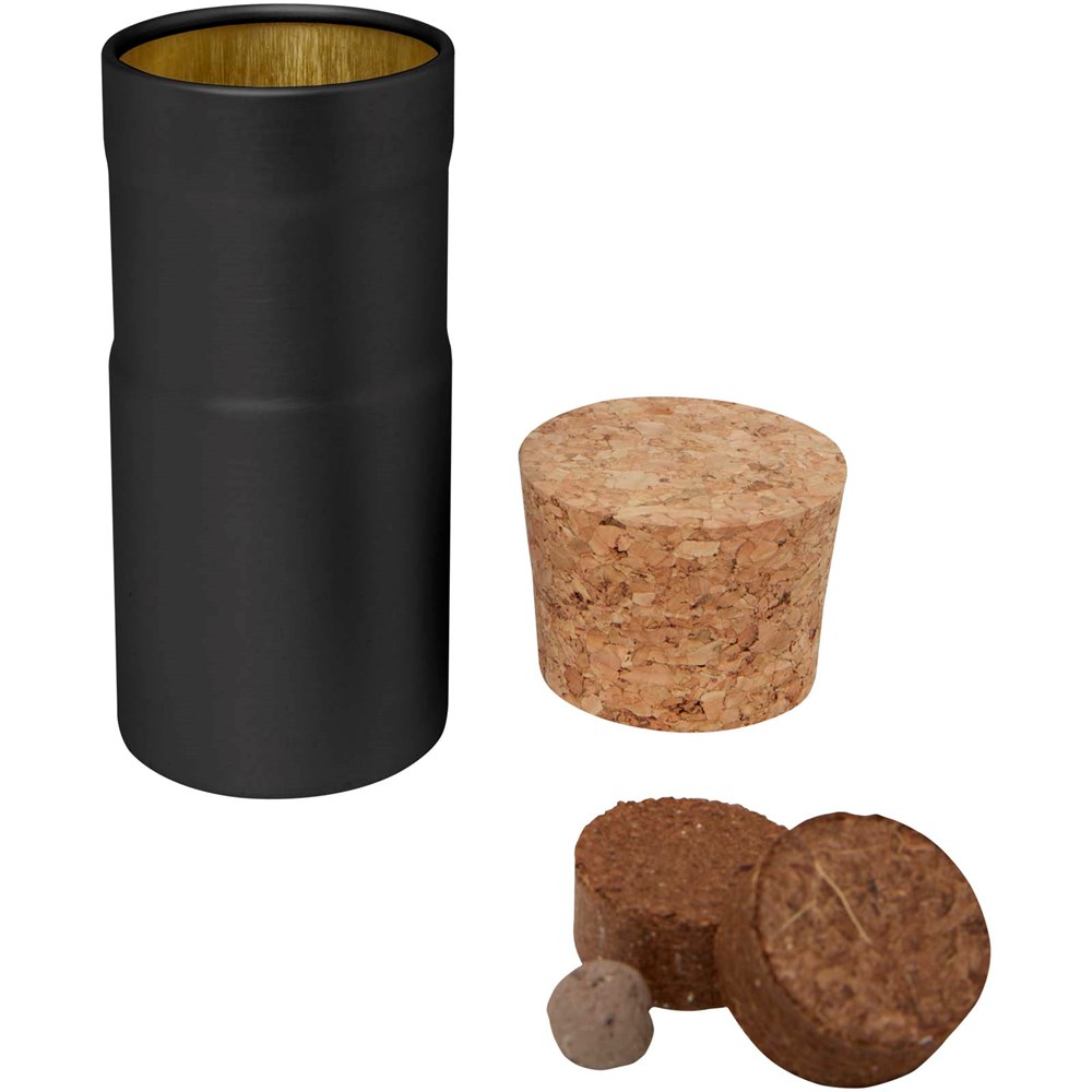 Hey Pots tuin voor op het bureau met kruidenmix