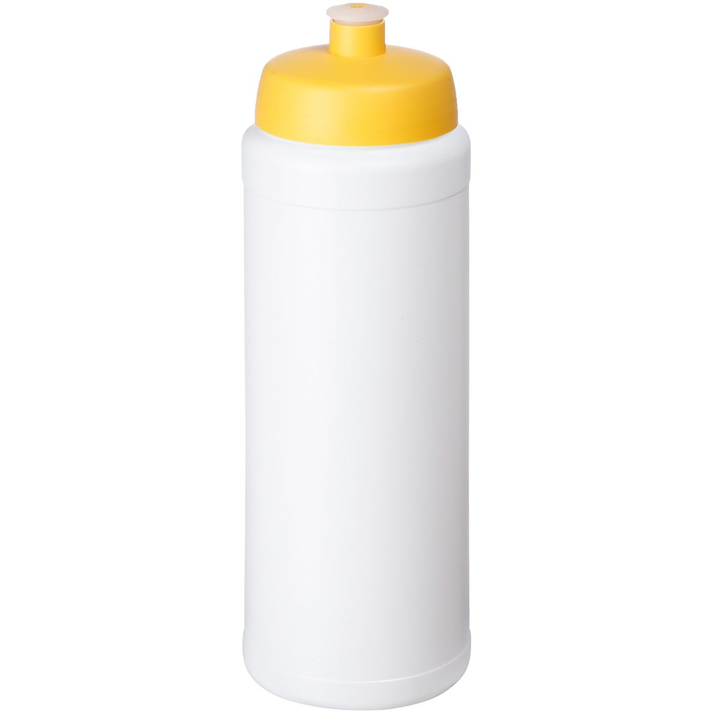 Baseline® Plus grip 750 ml sportfles met sportdeksel - Wit, Geel