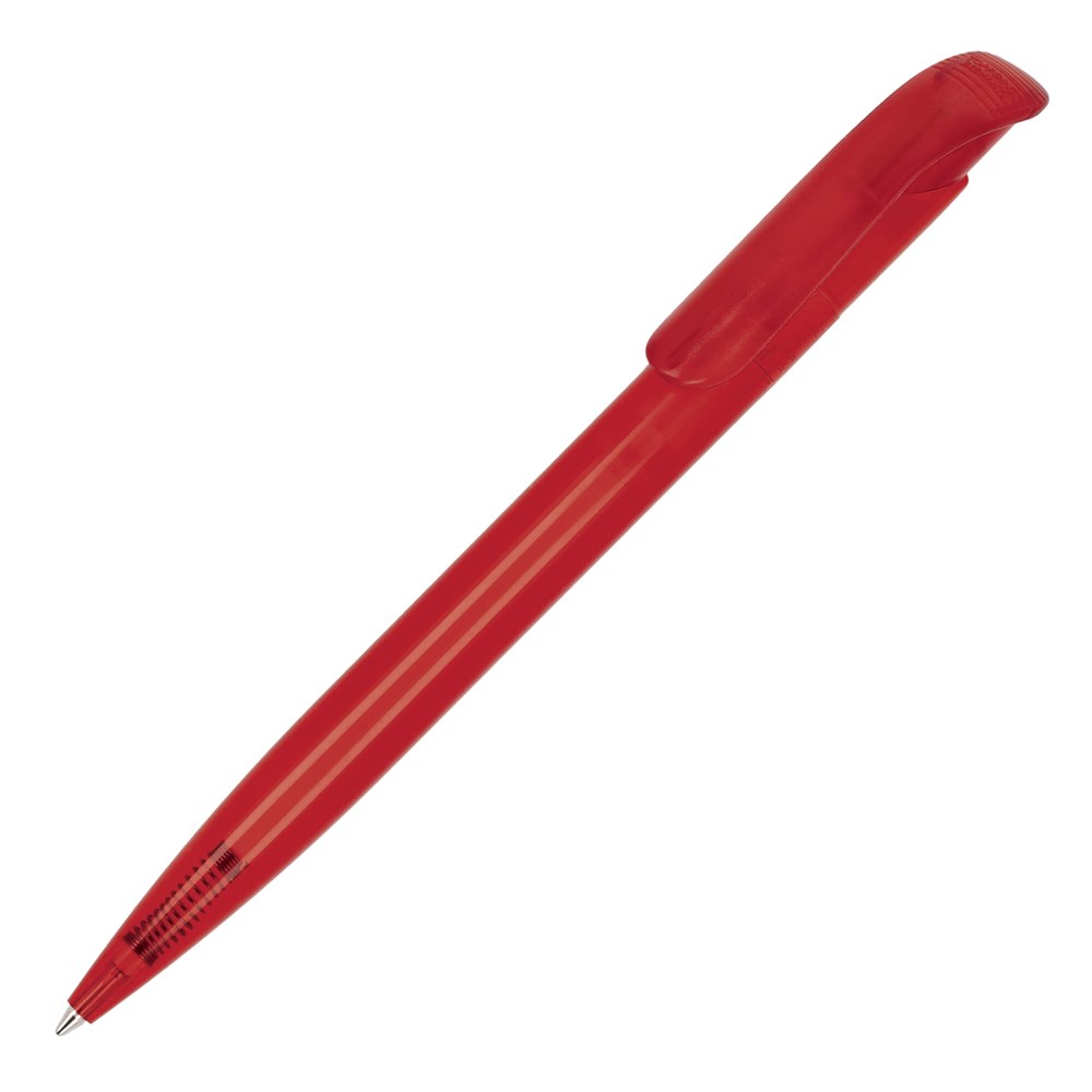 Balpen Atlas transparant - Transparant rood