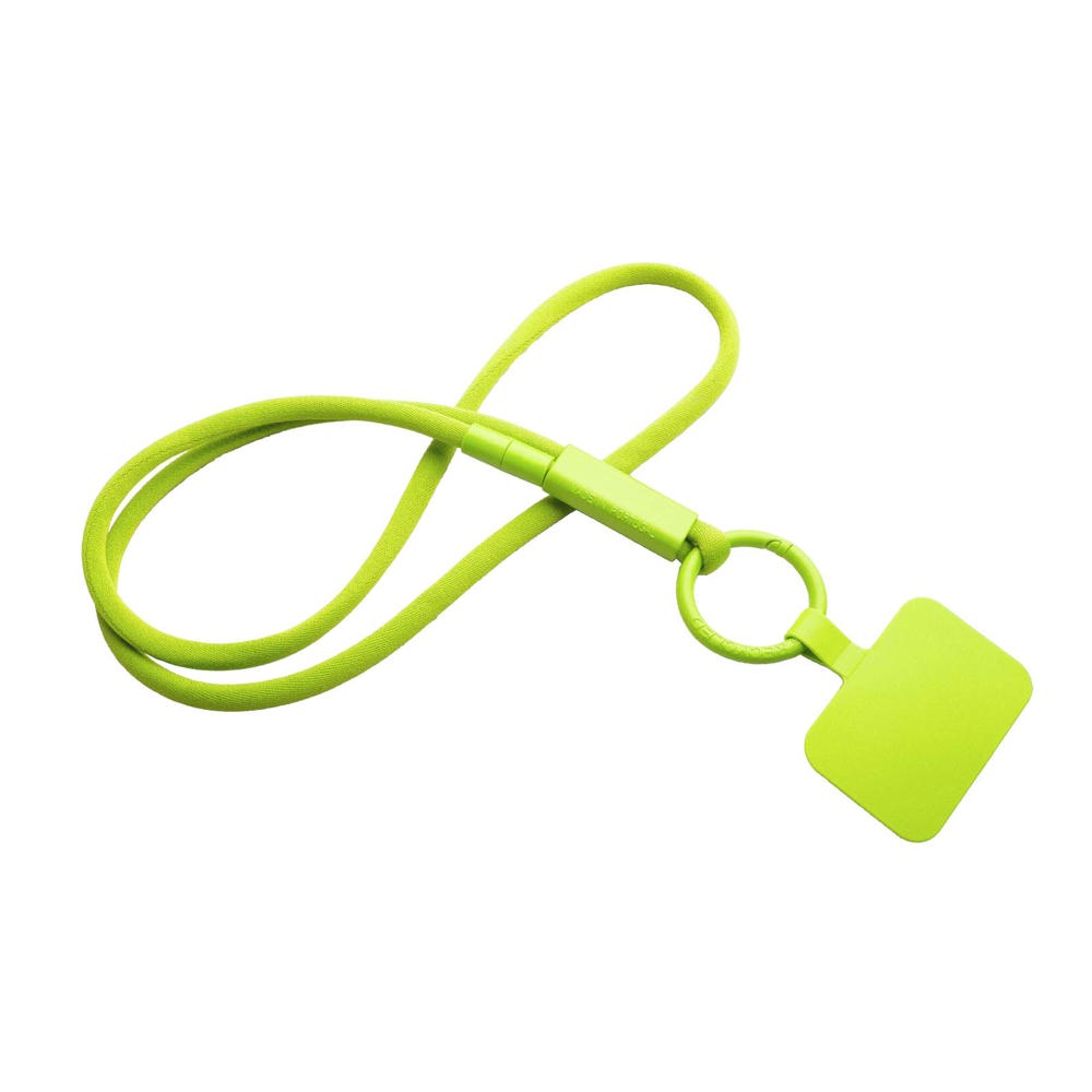 Tubyard lanyard telefoonhouder met gerecyclede plastic buis - Geel