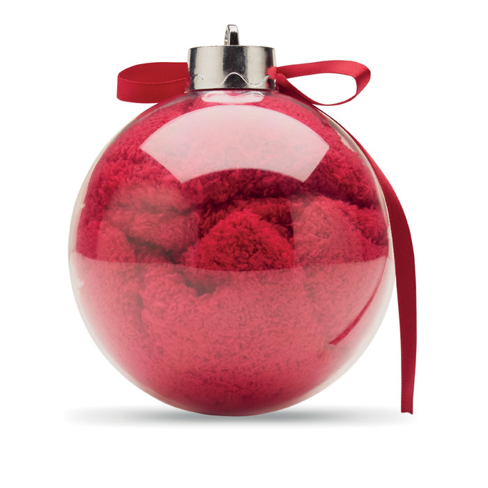 SNUG L - Kerstman sokken balornament