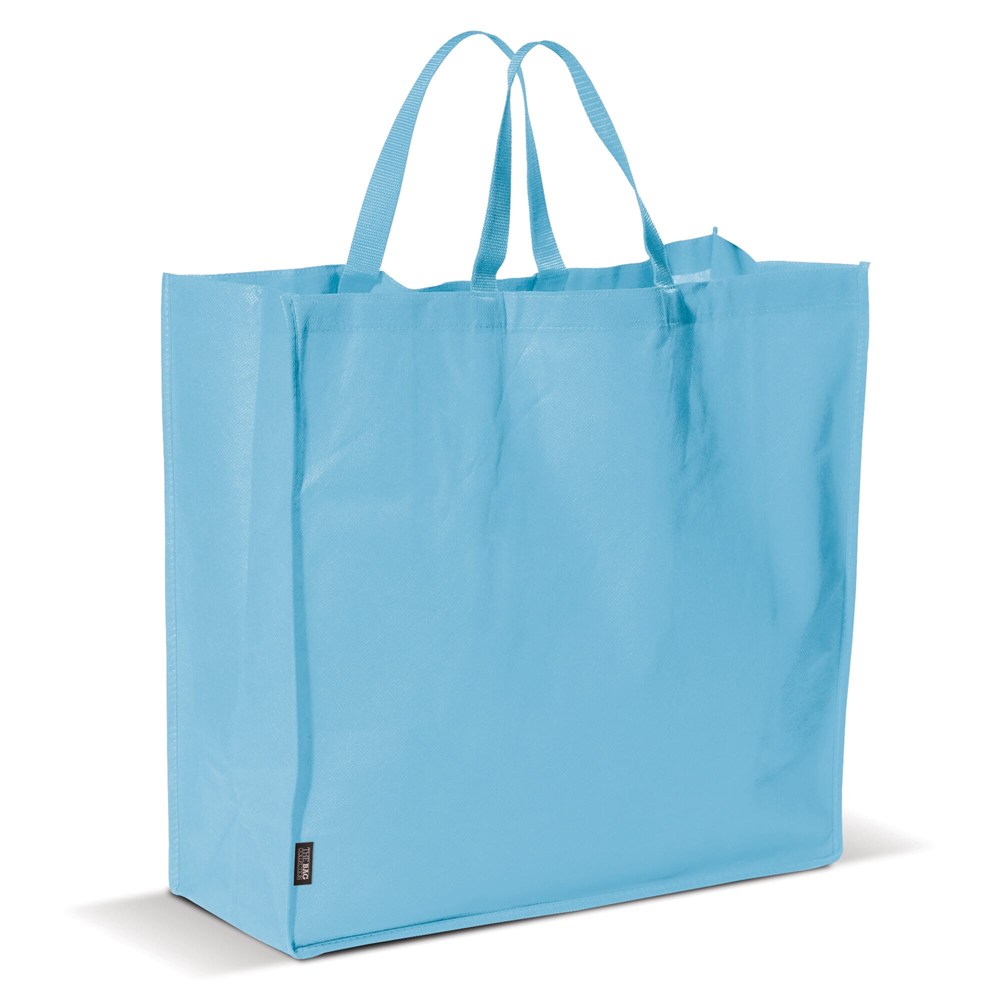 Draagtas non woven 75g/m² - Lichtblauw