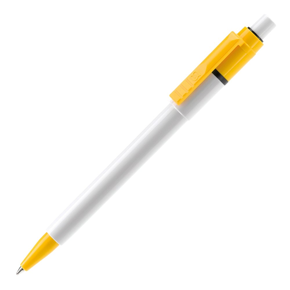 Balpen Baron Colour hardcolour - Wit / Geel