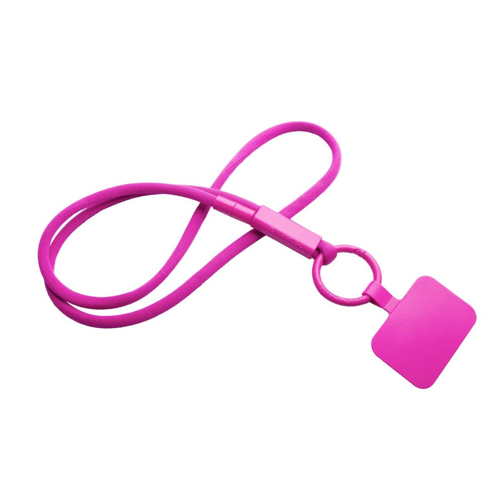 Tubyard lanyard telefoonhouder met gerecyclede plastic buis - Roze