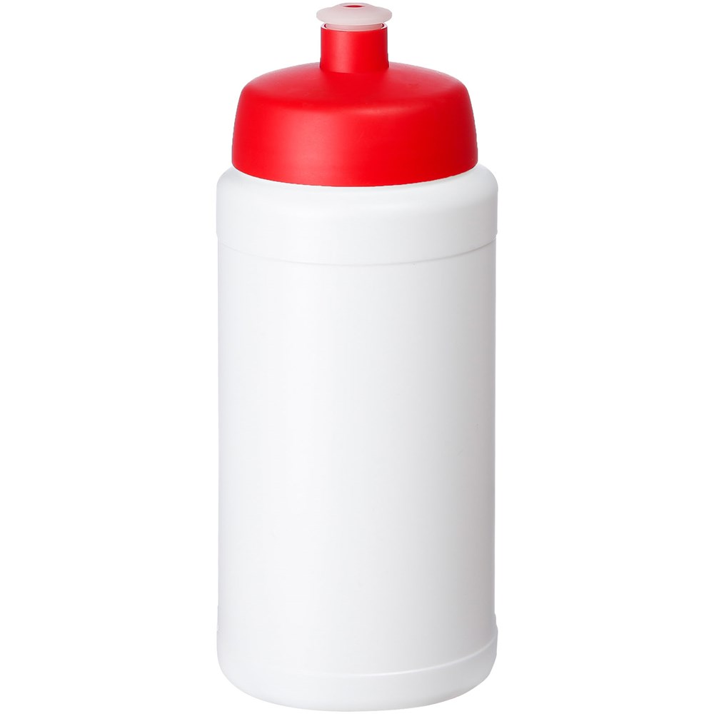 Baseline® Plus 500 ml drinkfles met sportdeksel - Wit, Rood