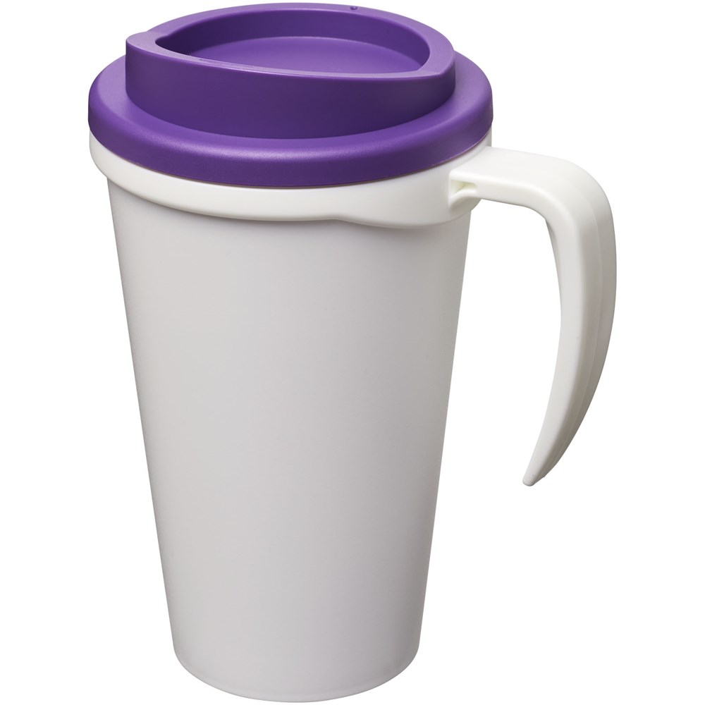 Americano® grande 350 ml geïsoleerde beker - Wit, Paars