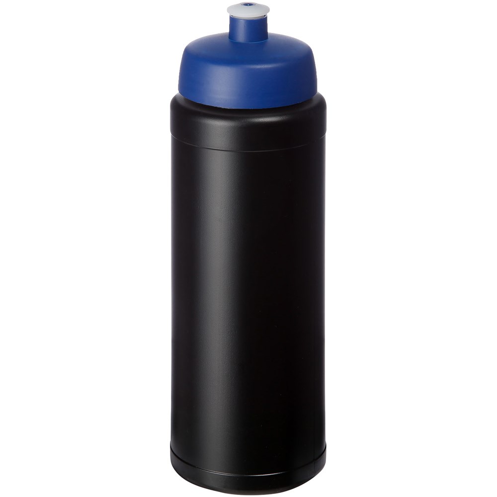 Baseline® Plus grip 750 ml sportfles met sportdeksel - Zwart, Blauw