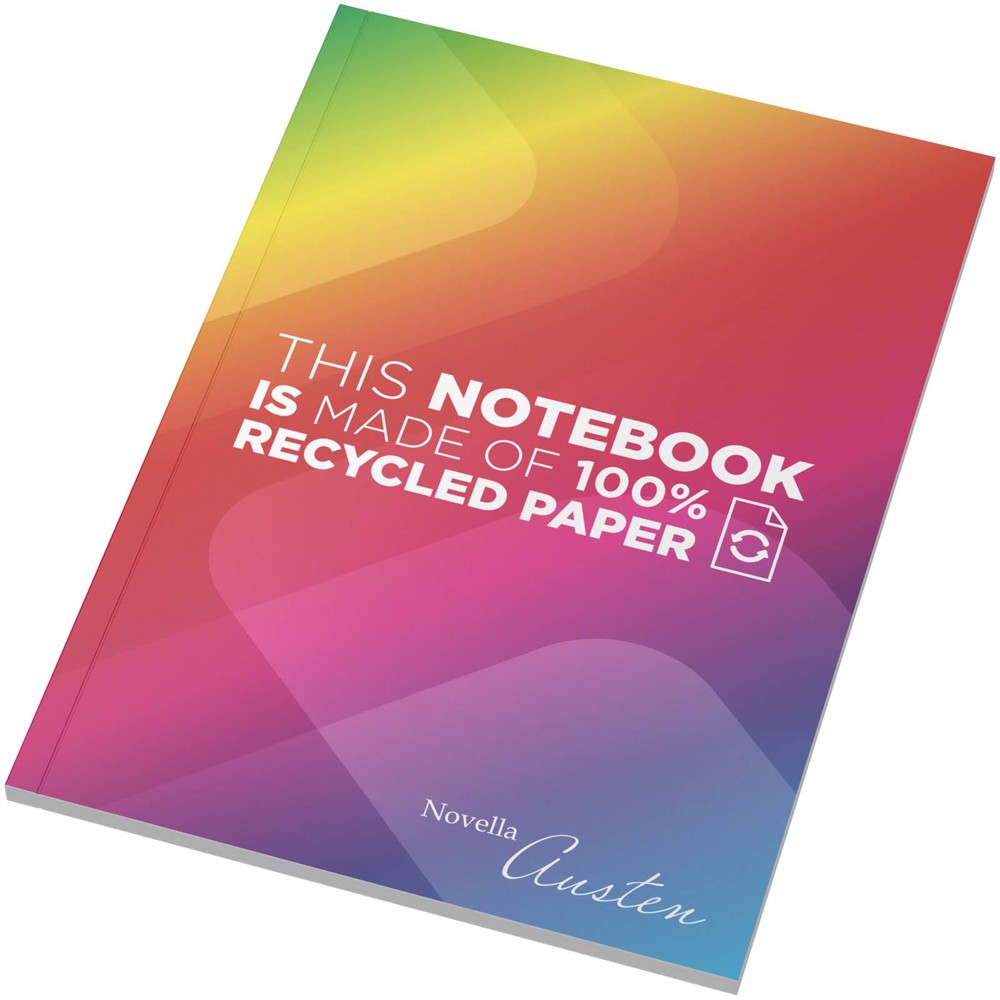 Novella Austen A5 gerecycled notitieboek met zachte cover, 50 vellen