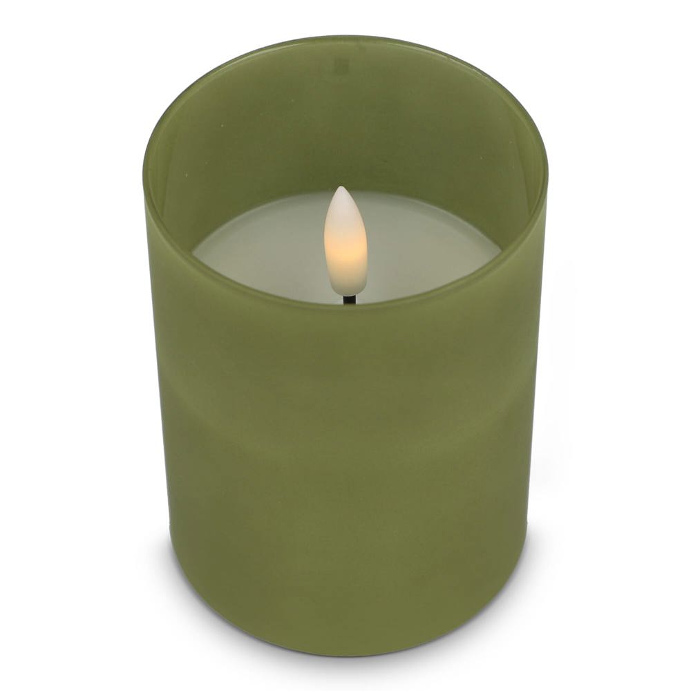 Nyelle oplaadbare LED Wax kaars in glas