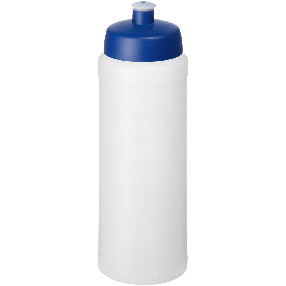 Baseline® Plus grip 750 ml sportfles met sportdeksel - Transparent, Blauw