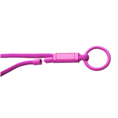 Tubyard lanyard met gerecycleerde plastic buis