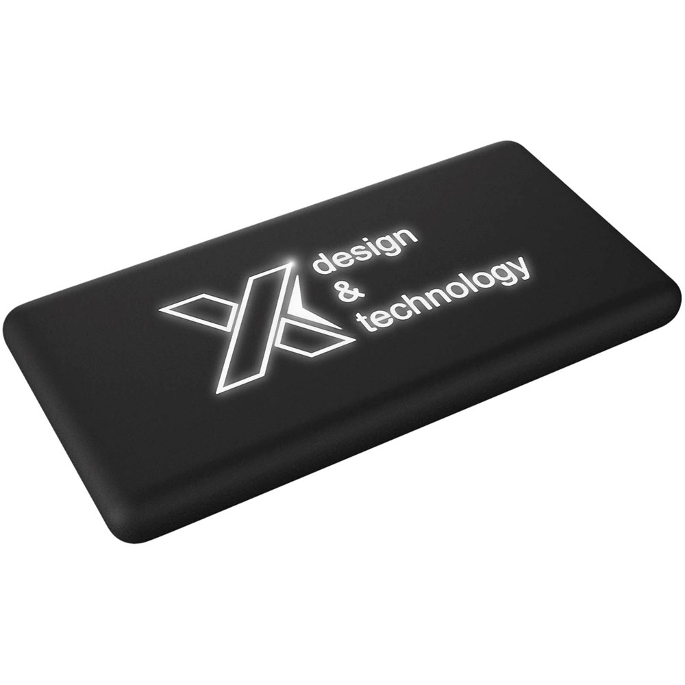 SCX.design P30 8000 mAh powerbank solar met oplichtend logo