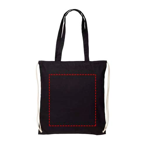 Eliza 240 g/m² katoenen rugzak met trekkoordsluiting 6L