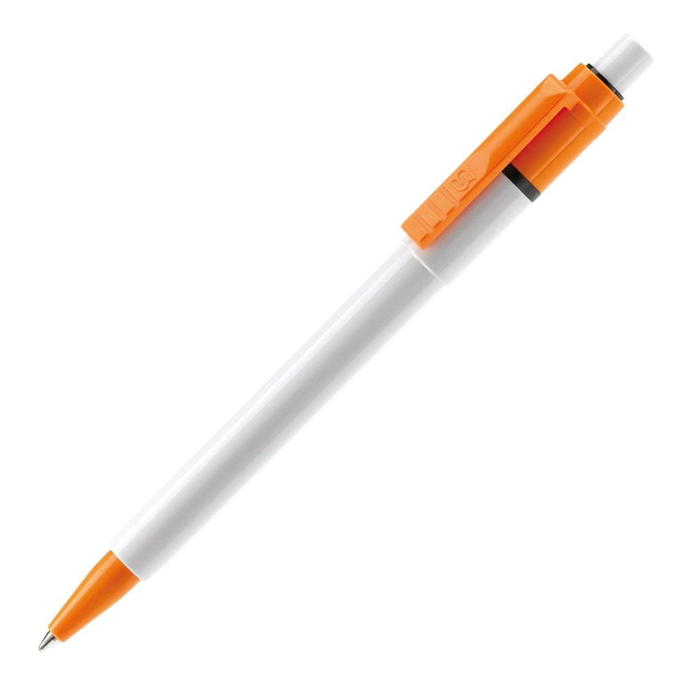 Balpen Baron Colour hardcolour - Wit / Oranje