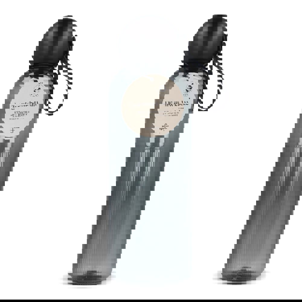 Sagaform Ture waterfles 600 ml - Transparant / Zwart