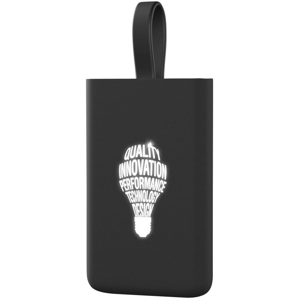 SCX.design P05 emergency 1000mah powerbank met oplichtend logo