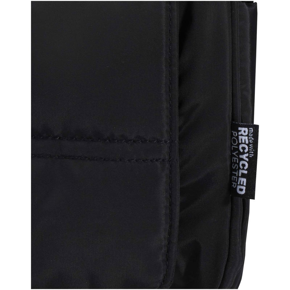 Puffer GRS gerecycleerde ophangbare canvas toilettas 8L