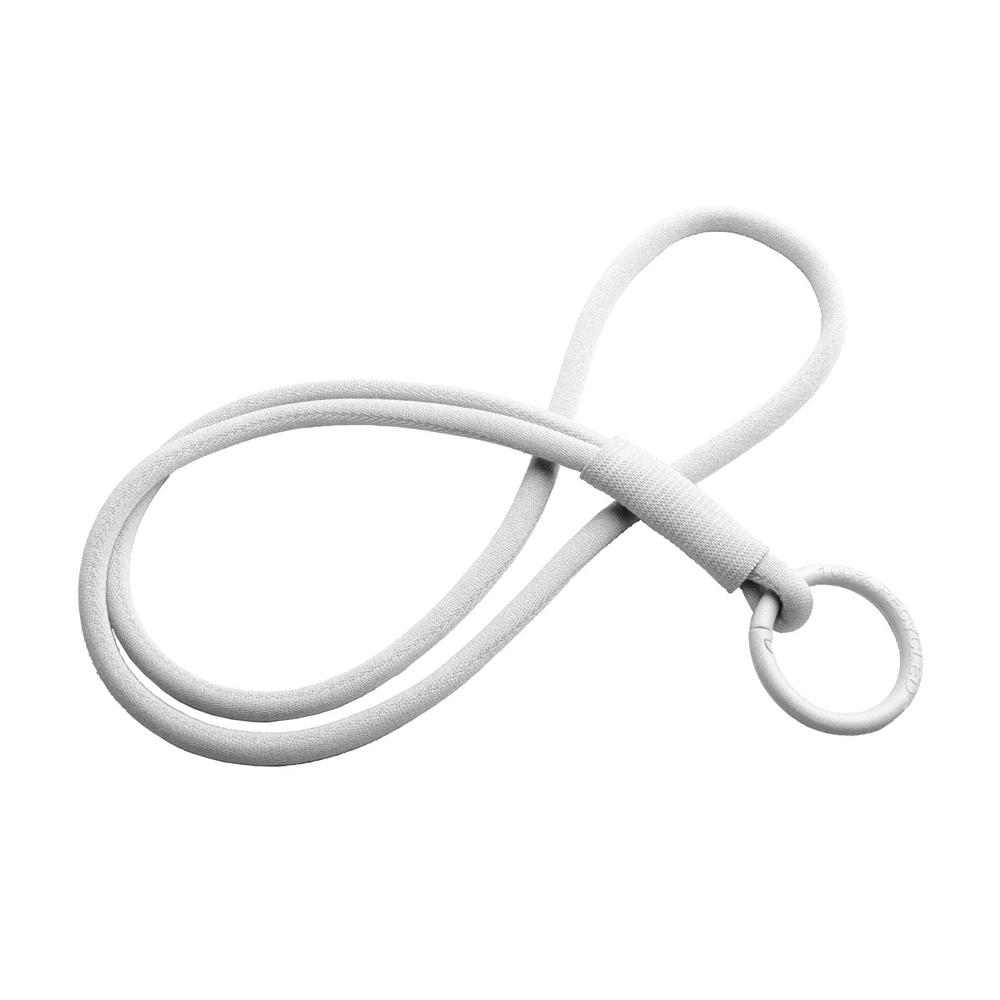 Tubyard lanyard met elastische buis - Wit