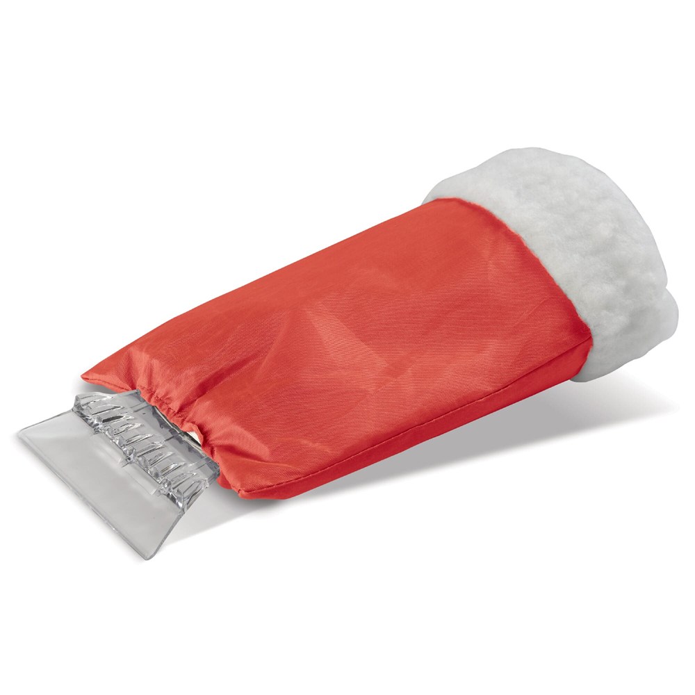 Ijskrabber handschoen gevoerd - rood
