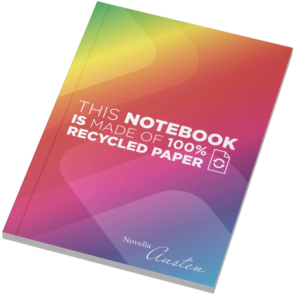 Novella Austen A6 gerecycled notitieboek met zachte cover, 50 vellen