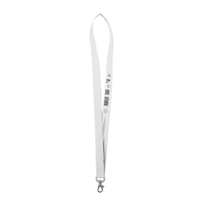 LANSEE - Zaadpapier lanyard met haak