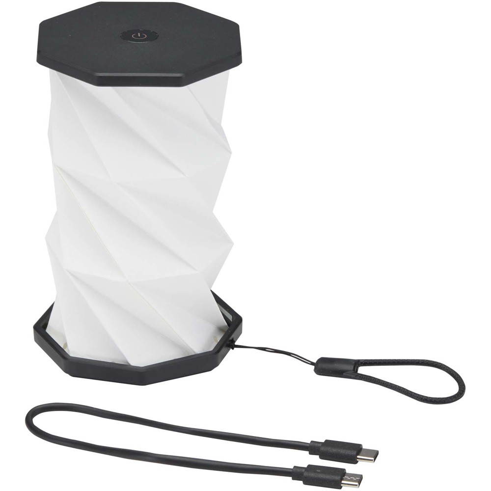 Celestia opvouwbare tafellamp van gerecycled plastic