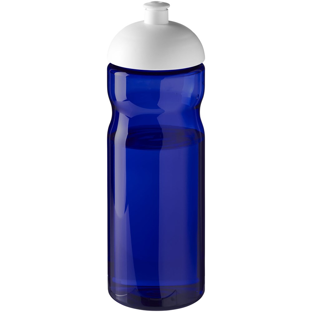 H2O Active® Eco Base 650 ml sportfles met koepeldeksel - Blauw, Wit